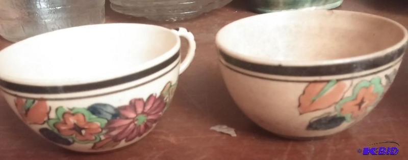 2 hand painted Japanese tea cups...