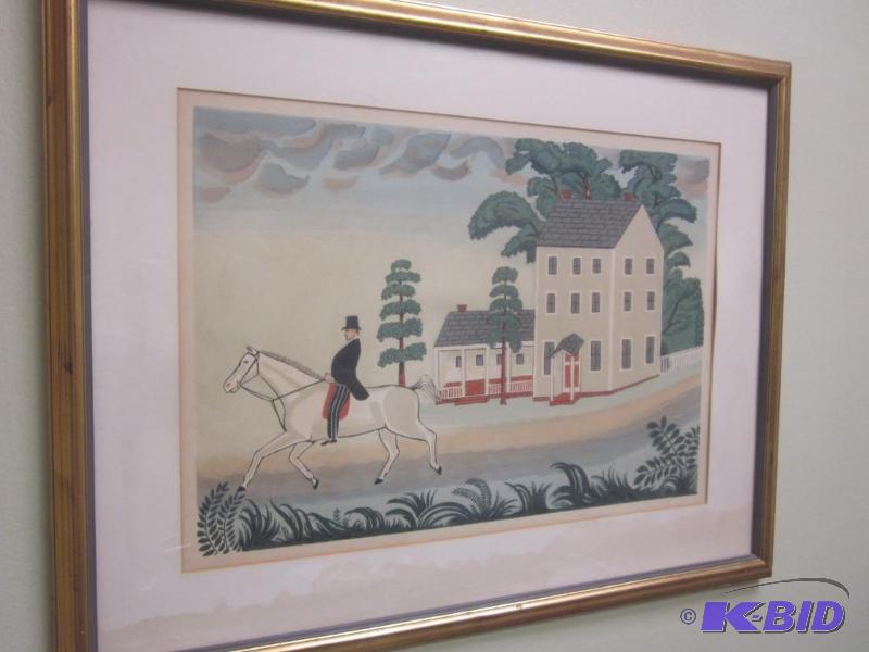 lot 101 image:         &nbsp40 x 20 large framed ...