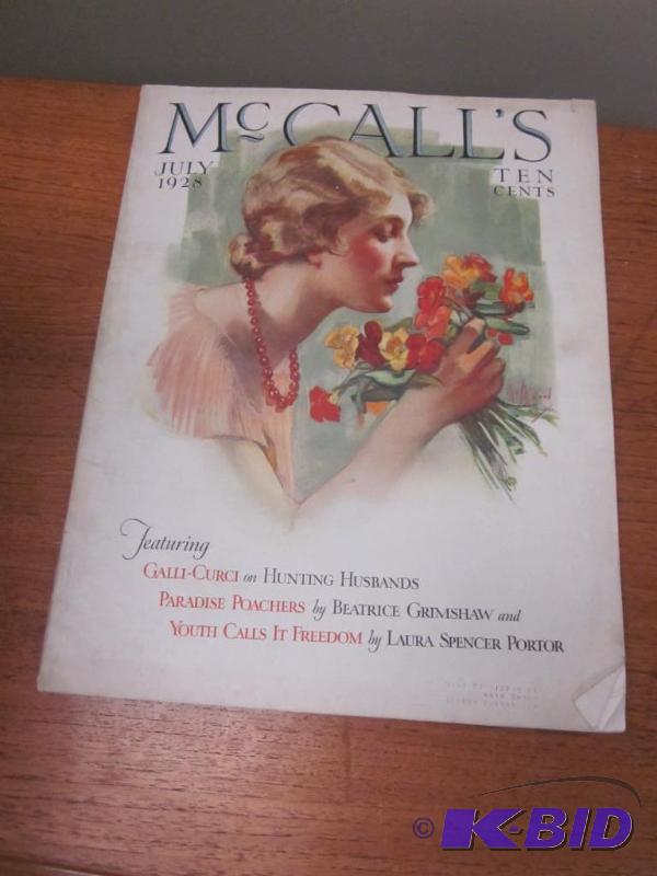 lot 51 image: July 1928 McCalls Magazine.      &n...