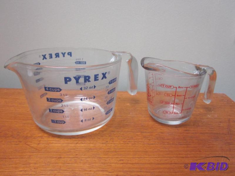 lot 52 image: Pair of glass measuring cups, including Ancho...