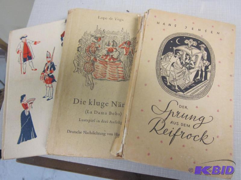lot 75 image: (3) vintage old German books.      ...