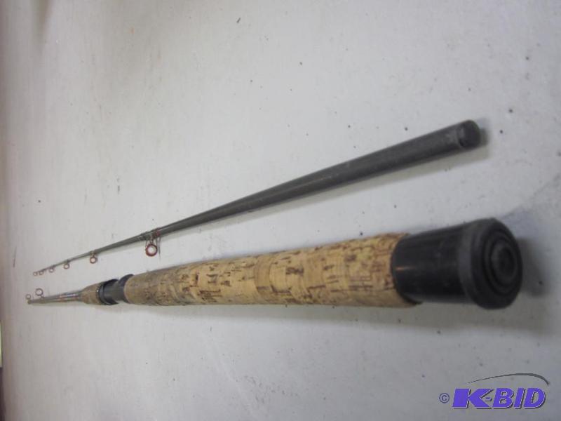 lot 82 image: Daiwa 9 foot heavy cork handle two piece salm...
