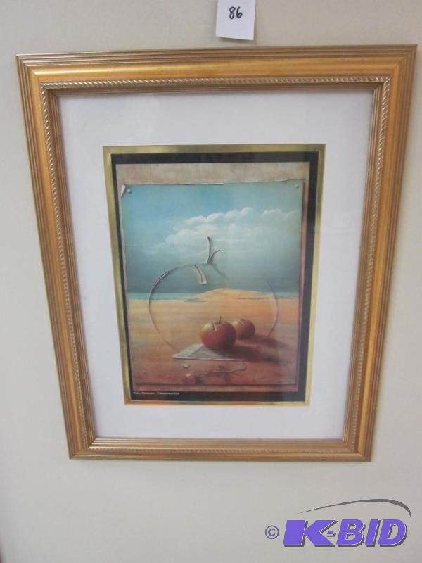lot 86 image: German artist Walter Heckmann framed print 19...