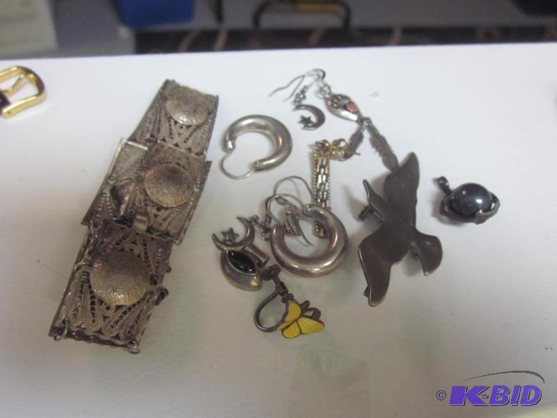 lot 9 image: Lot of sterling silver, most is all marked.&n...