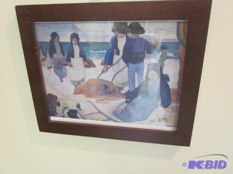 lot 94 image: Paul Gauguin framed German print.     &n...