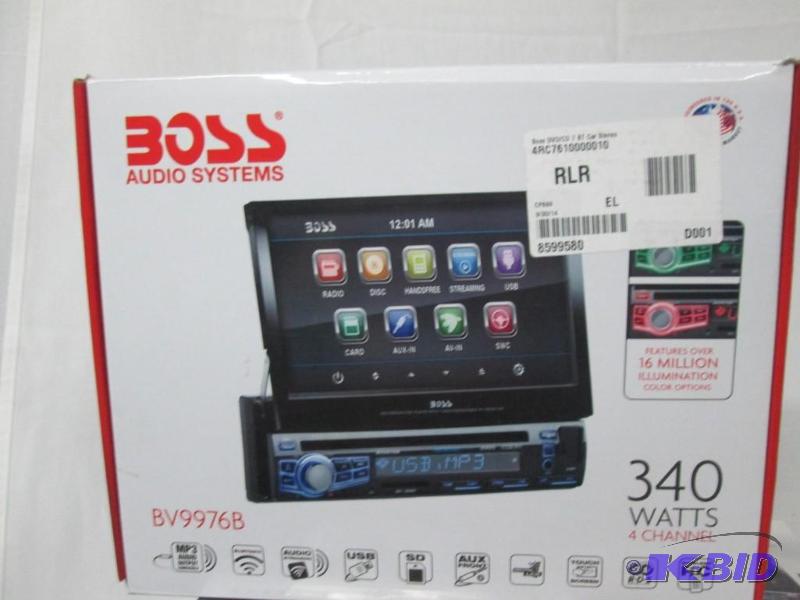 lot 12 image: Boss DVD Multimedia Car Stereo w 7 Touch Screen