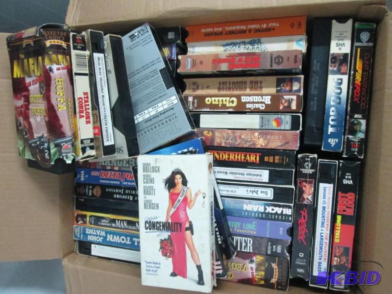 lot 27 image: Box of VHS Tapes