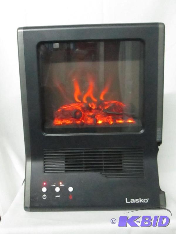 lot 33 image: Lasko Ceramic Electric Fireplace Heater