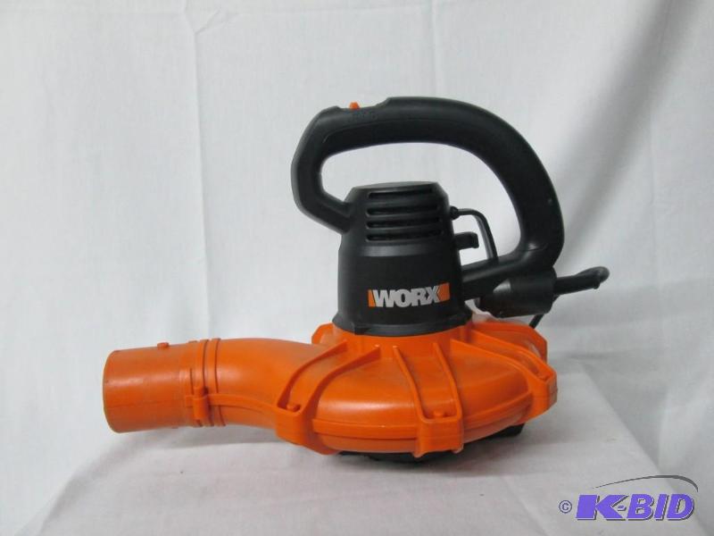 lot 49 image: Worx 12-Amp BlowerMulcherVac