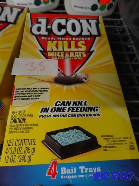 Box of d-con ready mixed betta bits. Kills mi...