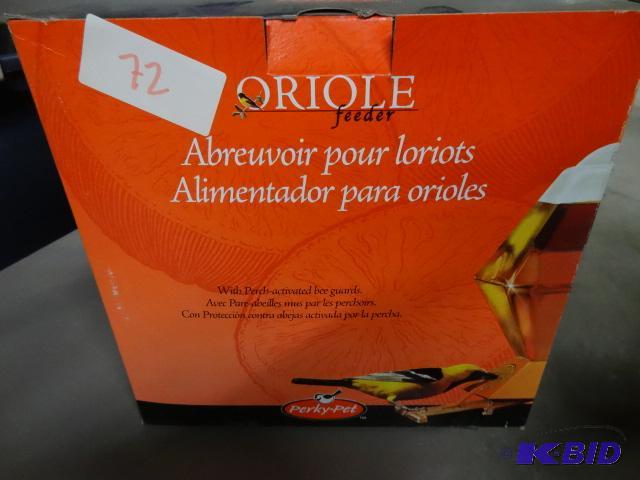 New in box Oriole feeder. With perch activate...