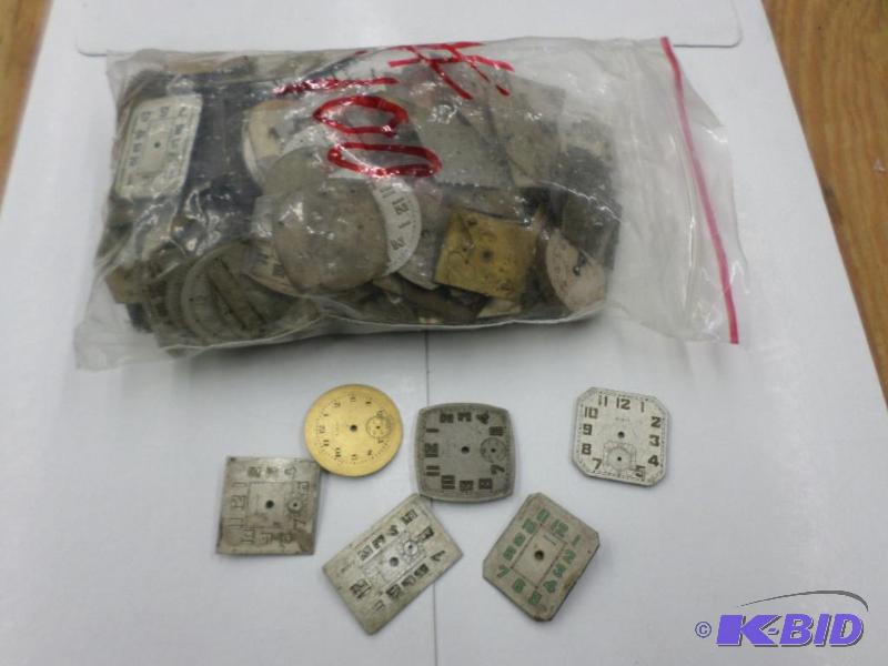 bag of old watch dial faces...