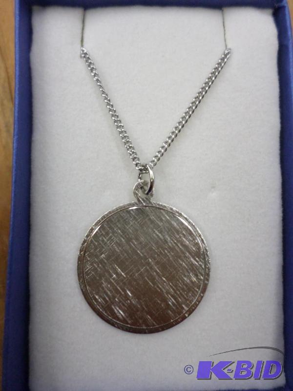 Vintage engraveable 1&quot textured round di...