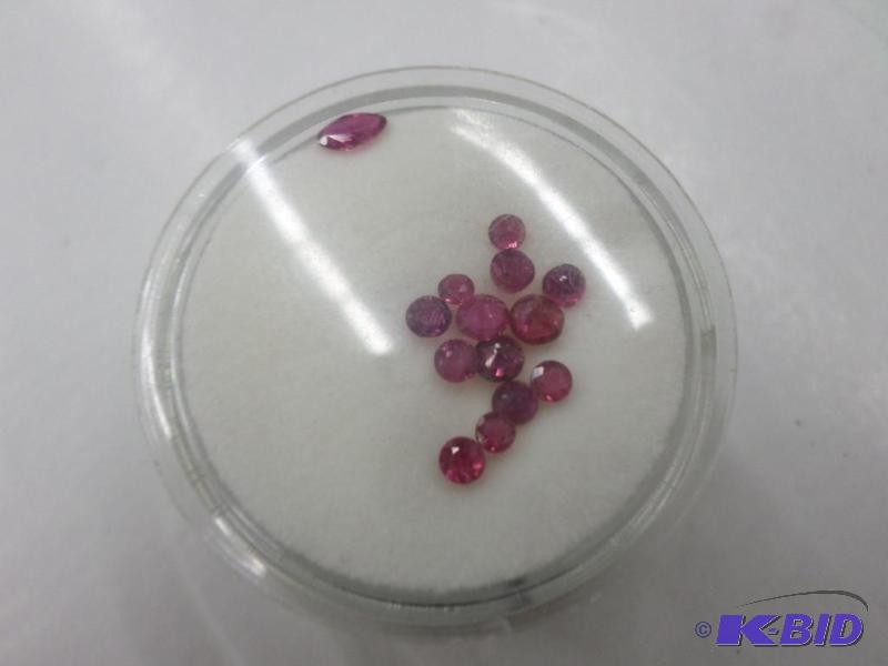loose mixed Rubies 1.24 ct...