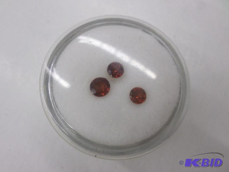 loose round Garnets .72ct...