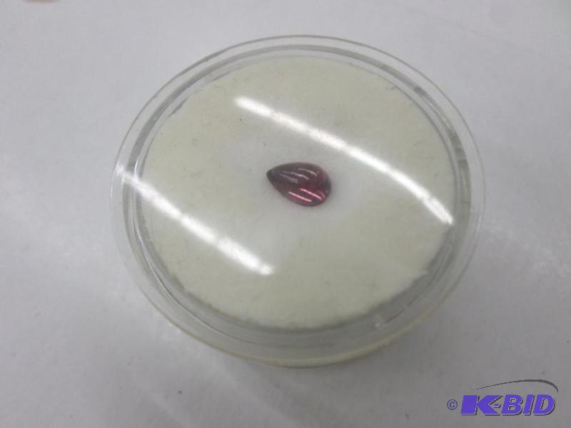loose pear cabochon Rhodalite Garnet .65ct...