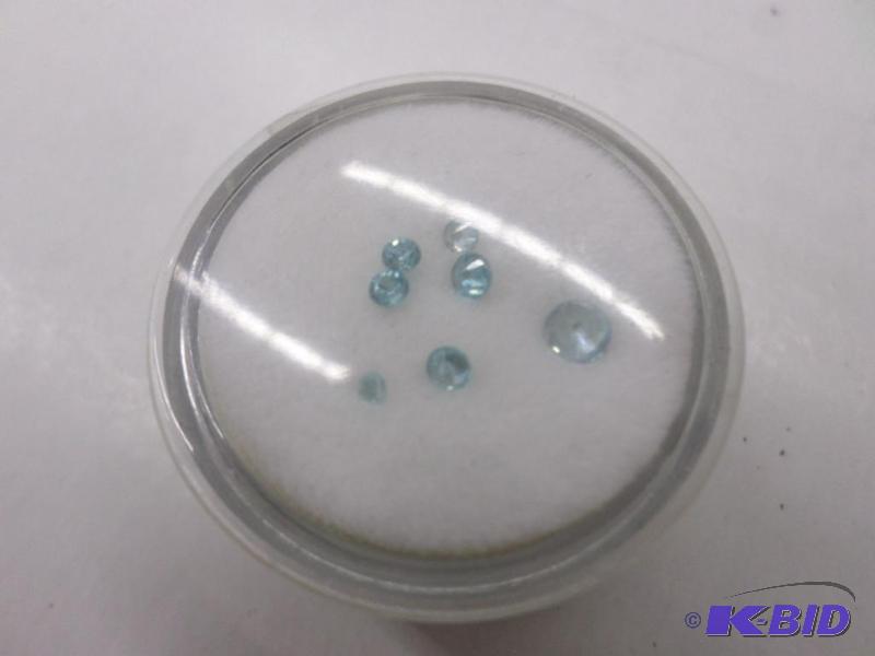 loose round Blue Zircons .70ct...
