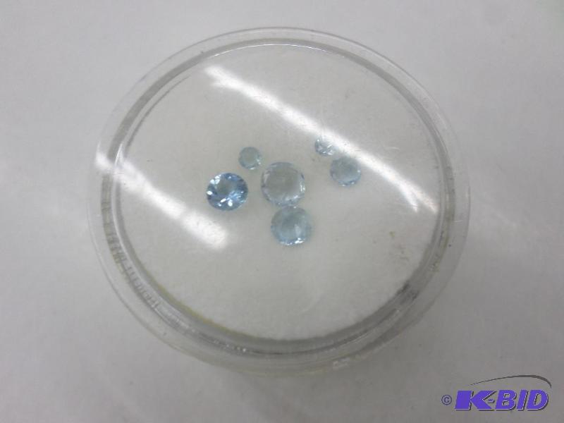 loose round Aquamarines .50ct...