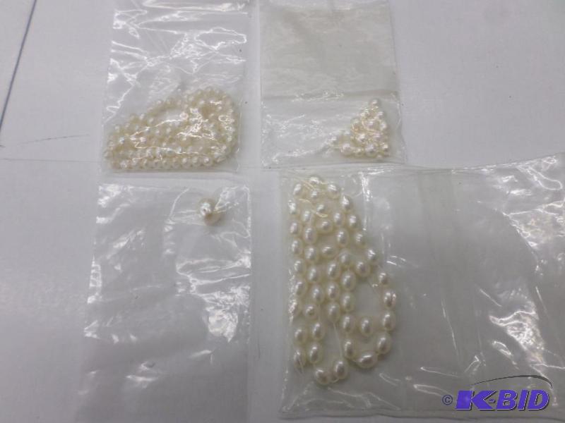bag of misc. full drilled Freshwater Pearls...