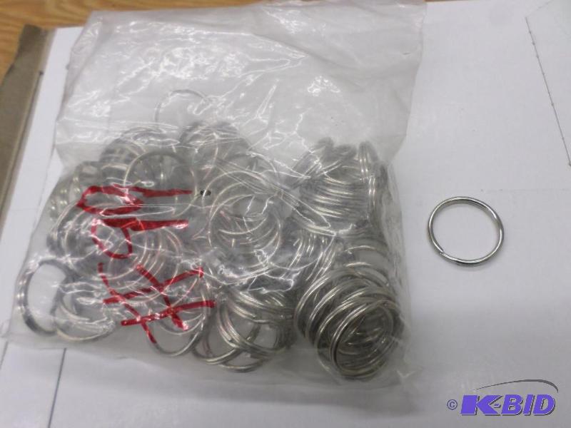 bag of split ring key rings...