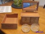 Musical Jewelry Box With Mirror, 2-Glass Dres...