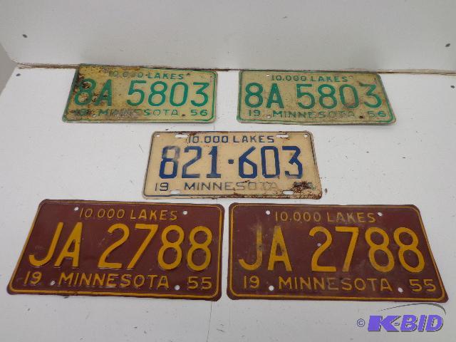 lot 126 image: License Plates   MN License Plates - 10,000 L...