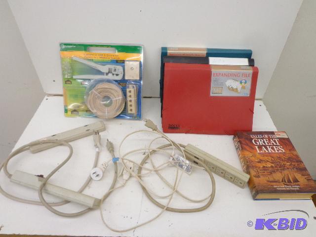 lot 148 image: Phone Line Supplies, Extension Plugs, File Fo...