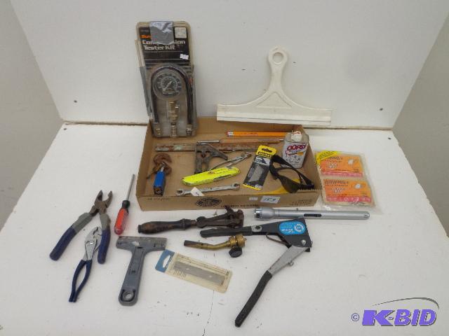lot 153 image: Tools and More   Scrapers  Lineman Pliers  Co...