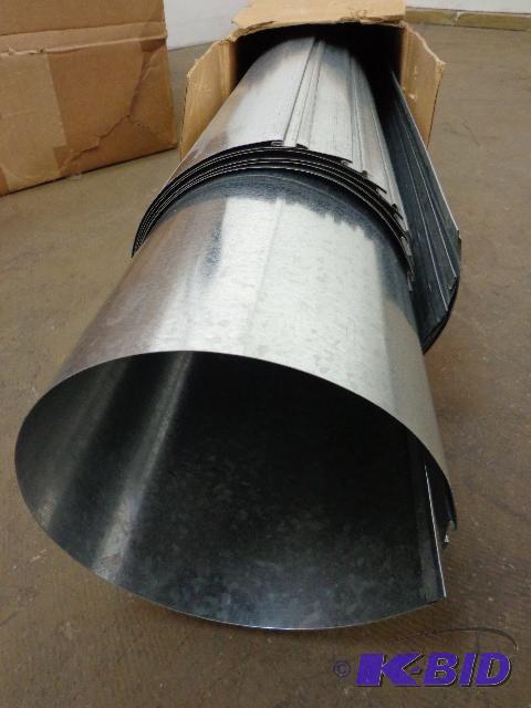 lot 16 image: 6" Galvanized Vent Pipe   6 Lengths  5 ...