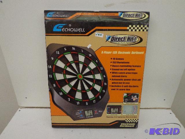 lot 160 image: Electric Dart Board   Direct Hit 8 Player Dar...
