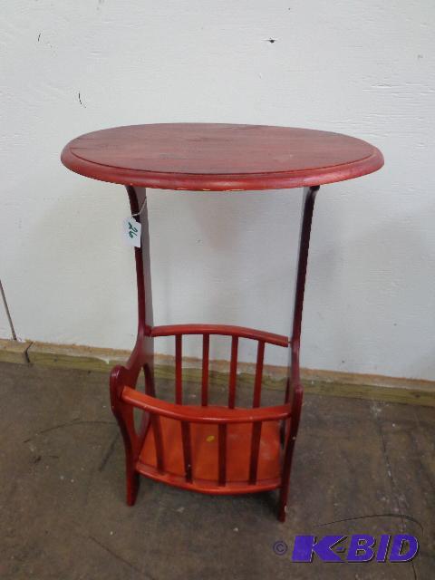 lot 26 image: TableMagazine Rack   Unique Design  Oval 11&...