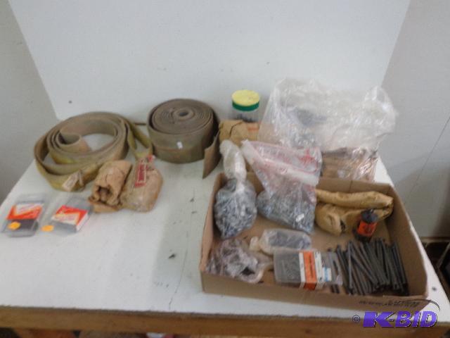 lot 62 image: Slings, Straps, and Various Selection of Scre...