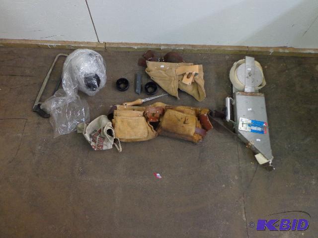 lot 65 image: Various Tools and More   Tool Belts  Sheet ro...