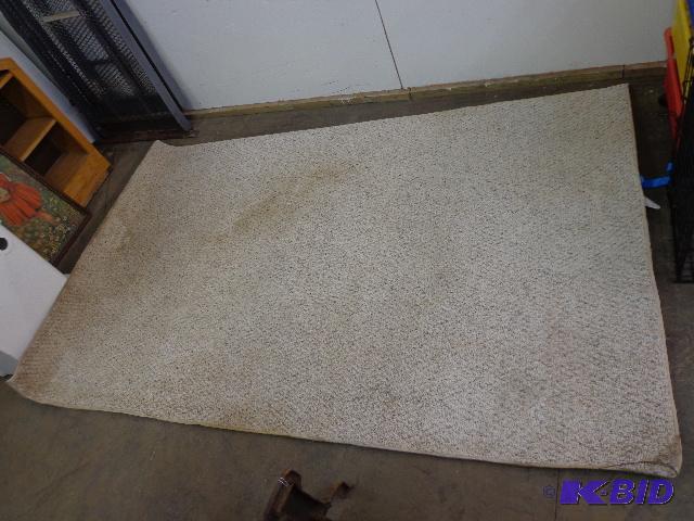 lot 8 image: CarpetRug   62" Wide x 8 Long  Beige  ...