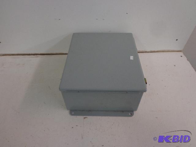 lot 89 image: Water Proof Box   Hoffman Cut out Box Enclosu...