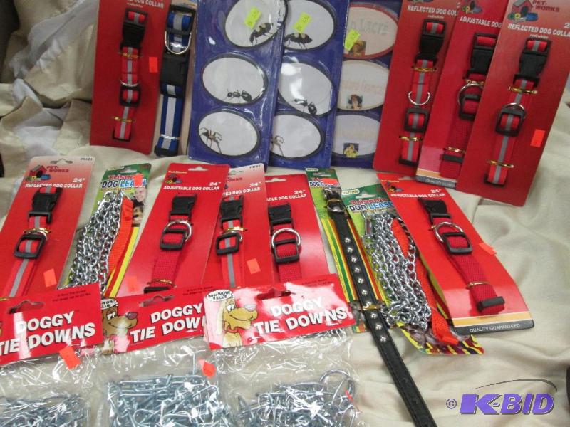 dog collar 24&quot dog tie down chains, self...