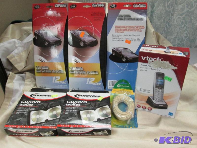 vtech 2 line accessory handset phone, cddvd ...