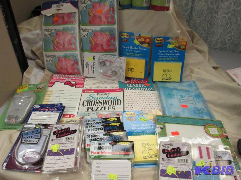 foam boarder, crossword puzzles, various stic...