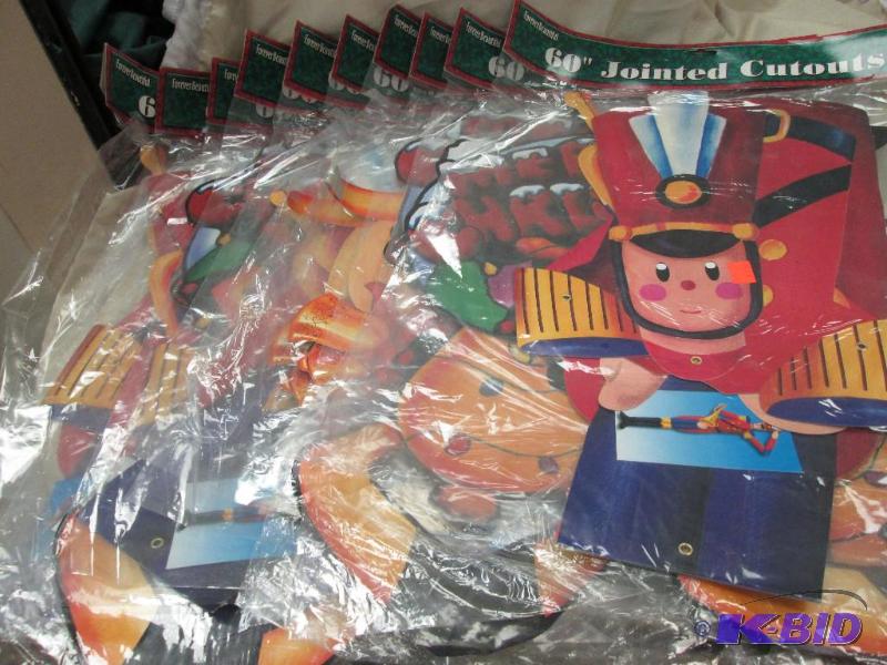 christmas cutouts raindeer and toy soilder...