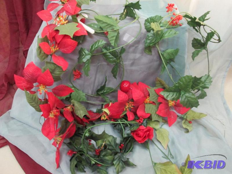 Red flowered garland qty. 6...