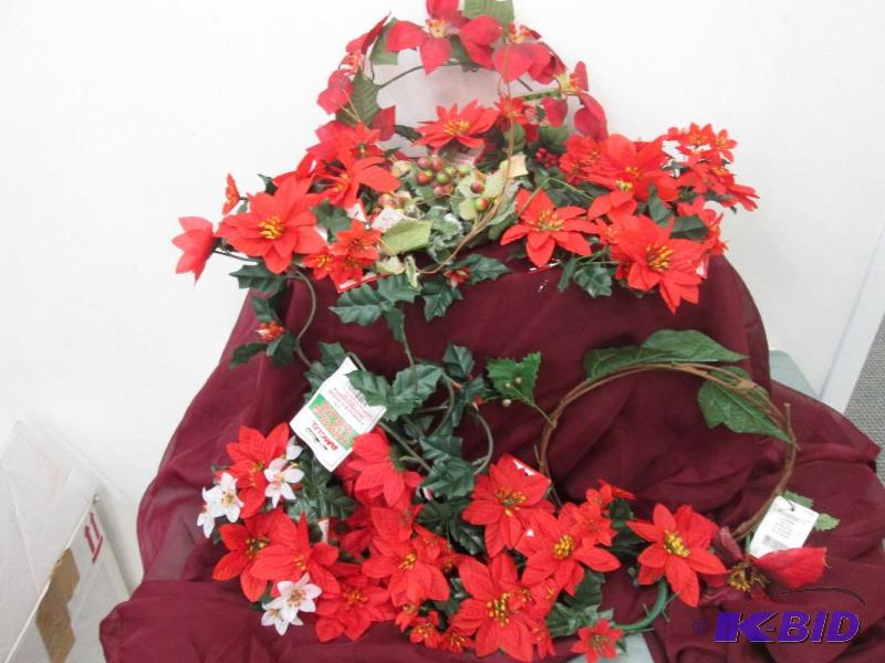 Red flowers candle holders qty 8 red flowers ...