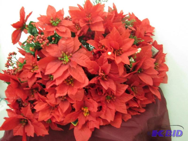 Red flowers with berries and leaves qty. 20...