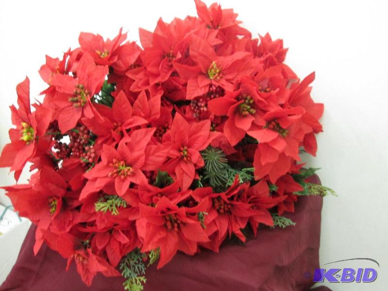 Red flowers with berries and leaves qty. 25...