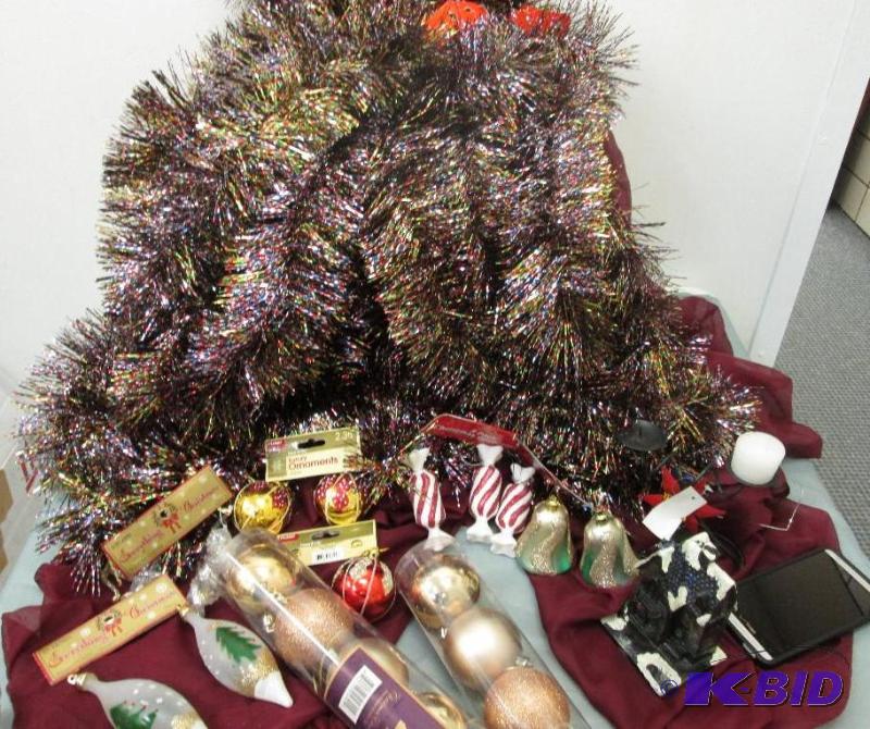 10 ropes of multi color garland, misc tree de...