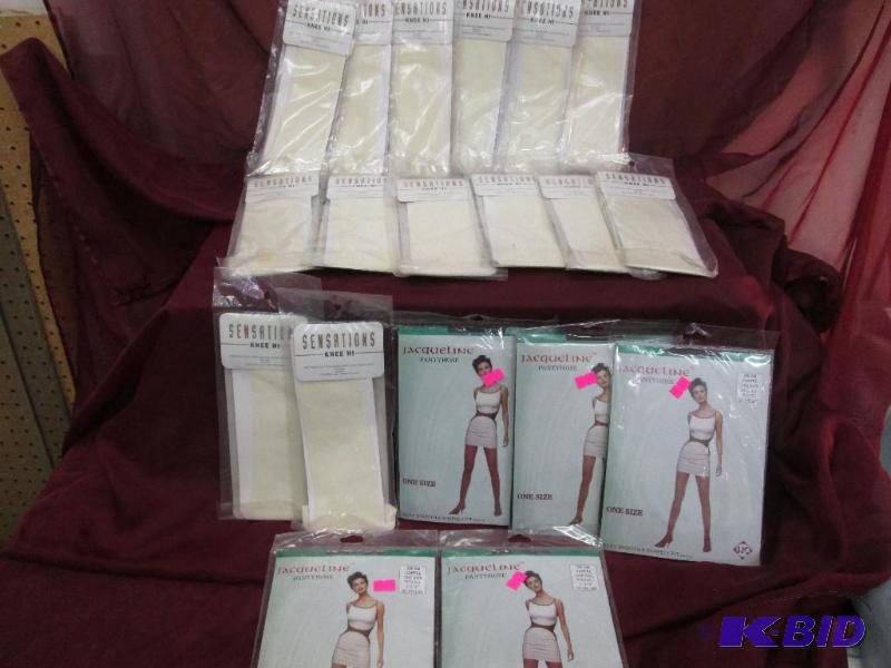 5 packages of coffee colored pantyhose and 14...