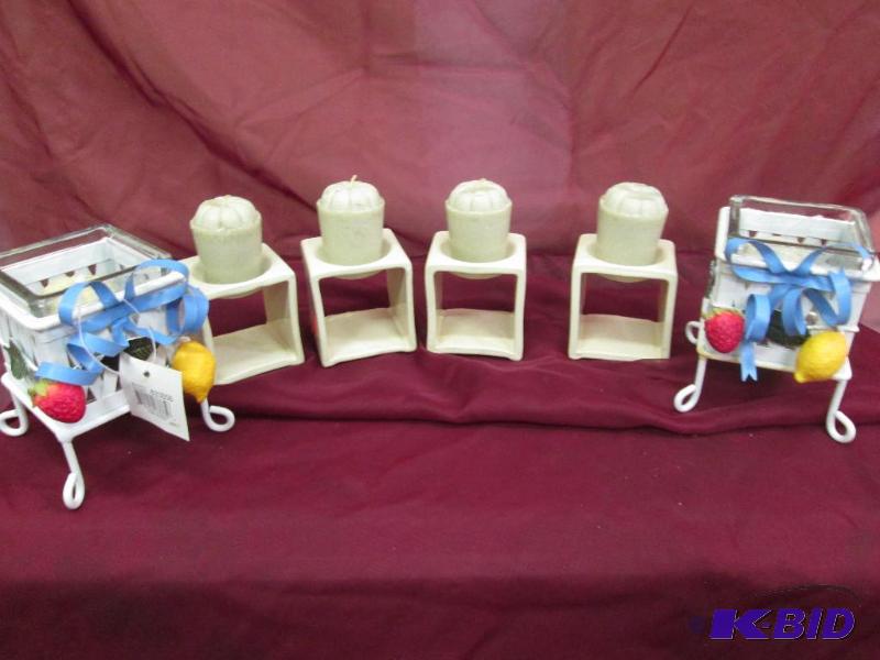 6 candle holders...