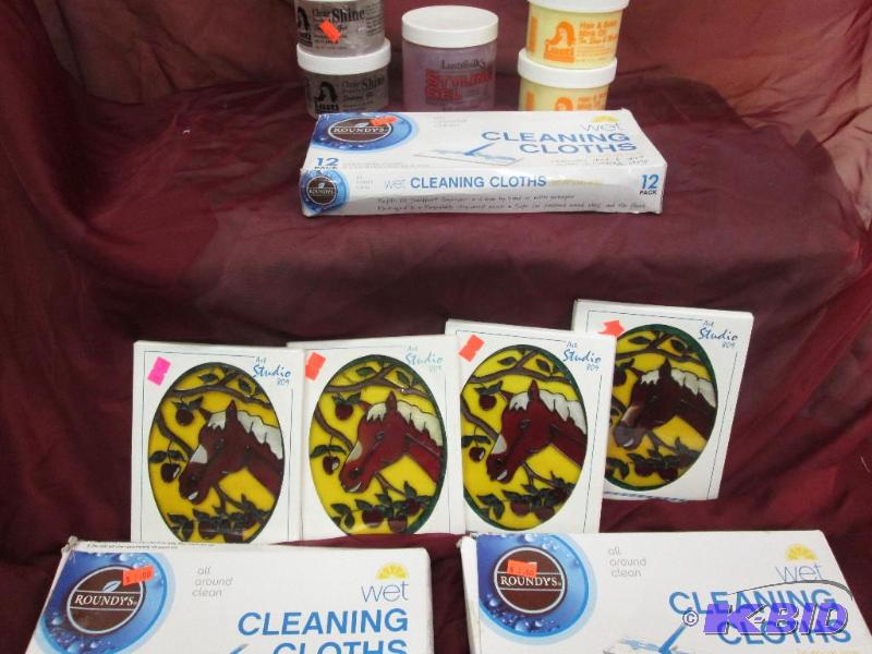 wet cleaning cloths 3 boxes, stained glass ho...