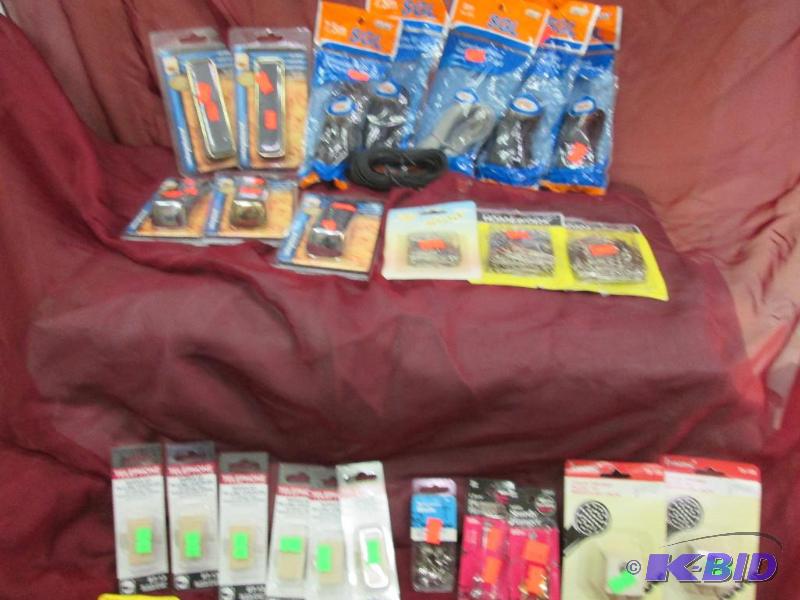 telephone line extension cords, glue gun, pap...