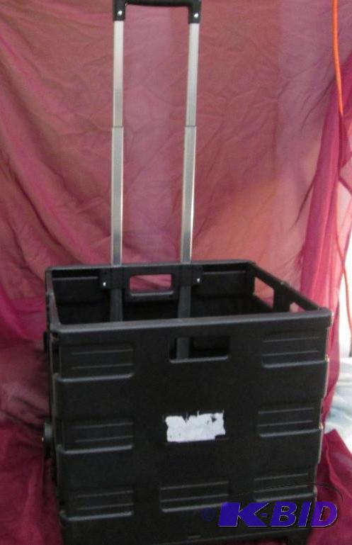fold out carry cart with wheels. Folds out in...
