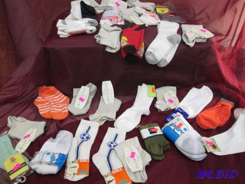 girls socks size 3 to 10. Various sizes and c...